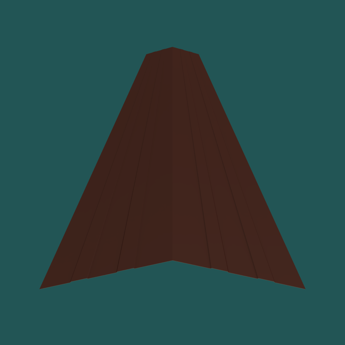 320mm Ridge 30G  Brick Red Smooth