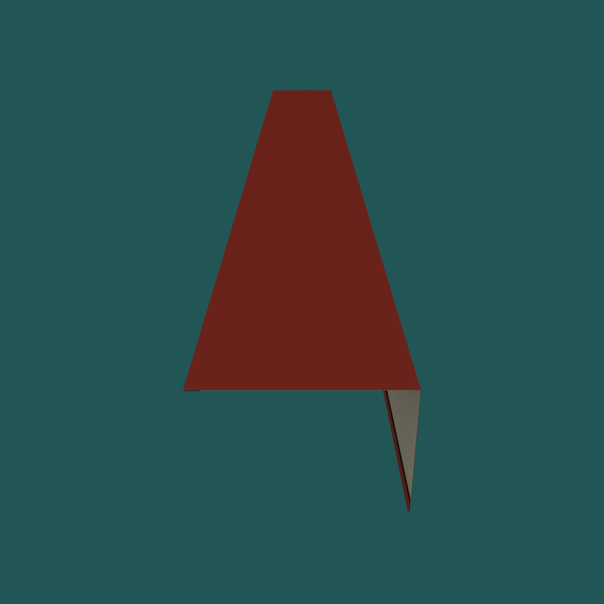 380mm Barge Flashing 28G Maroon Smooth