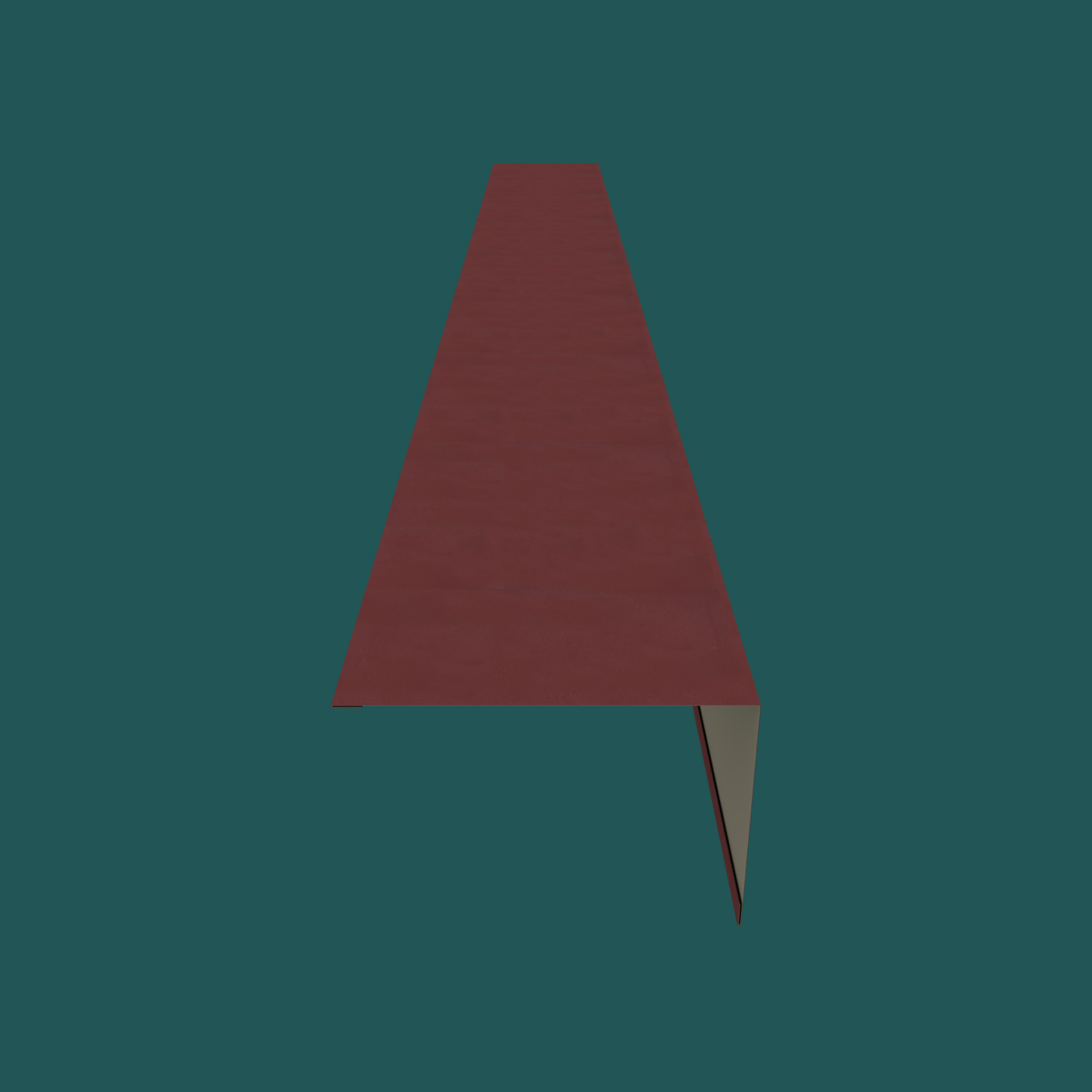 380mm Barge Flashing 28G Textured Maroon