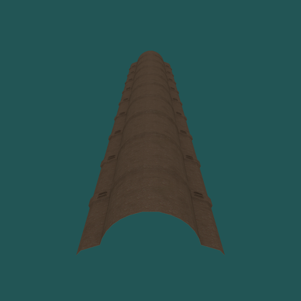 380mm VT Ridge 28G Chocolate Textured