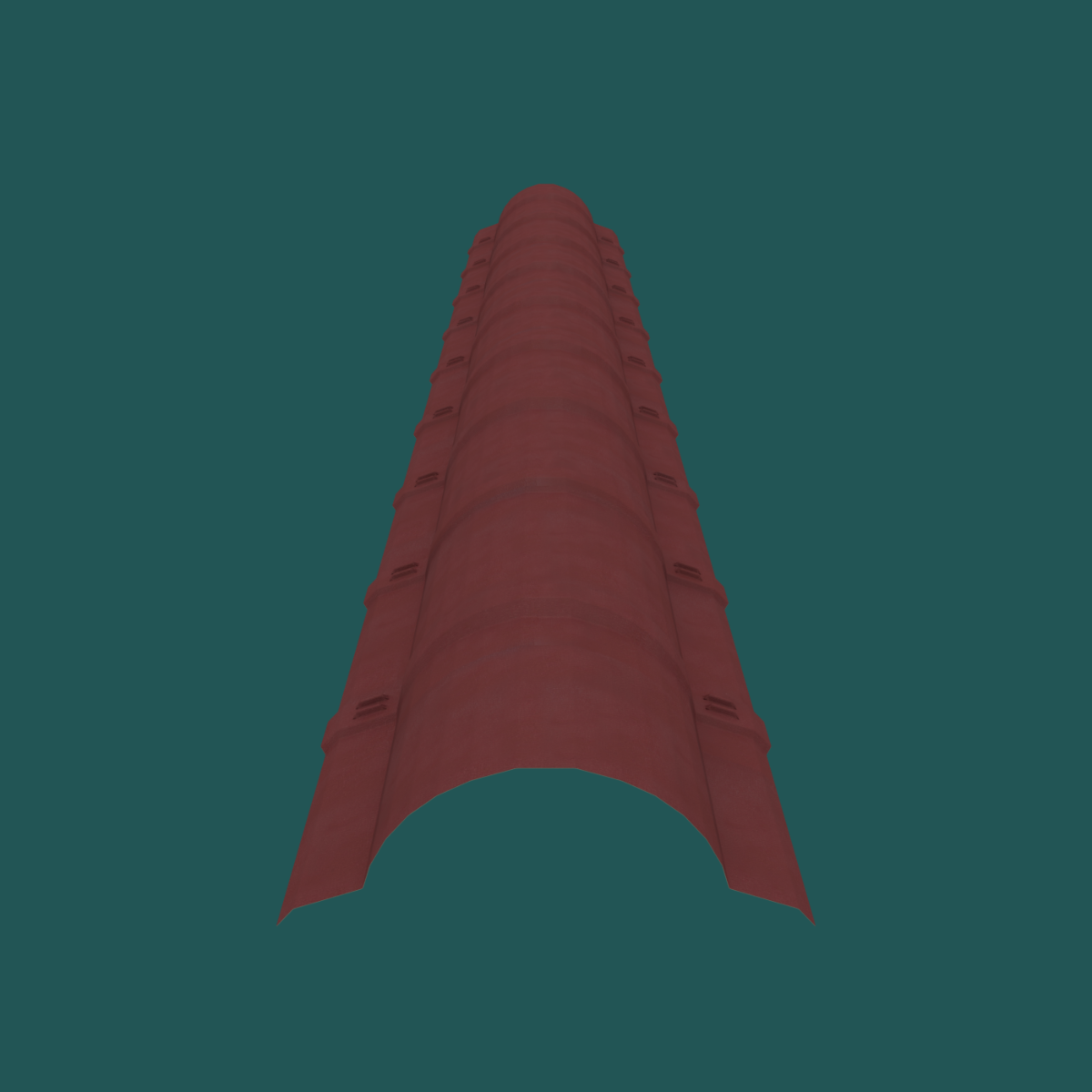 380mm VT Ridge 28G Textured Maroon