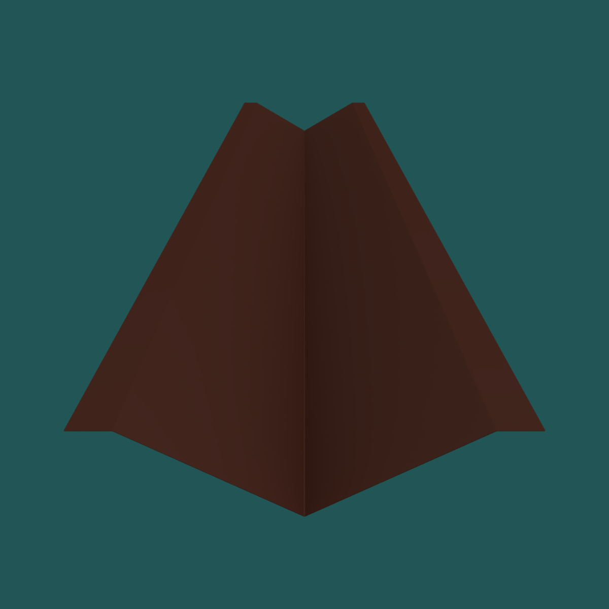 487mm Valley 28G Brick Red Smooth