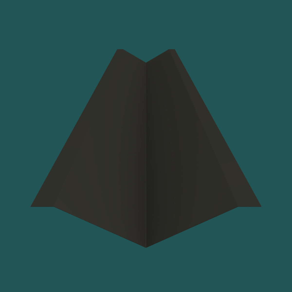 487mm Valley 28G Charcoal Smooth