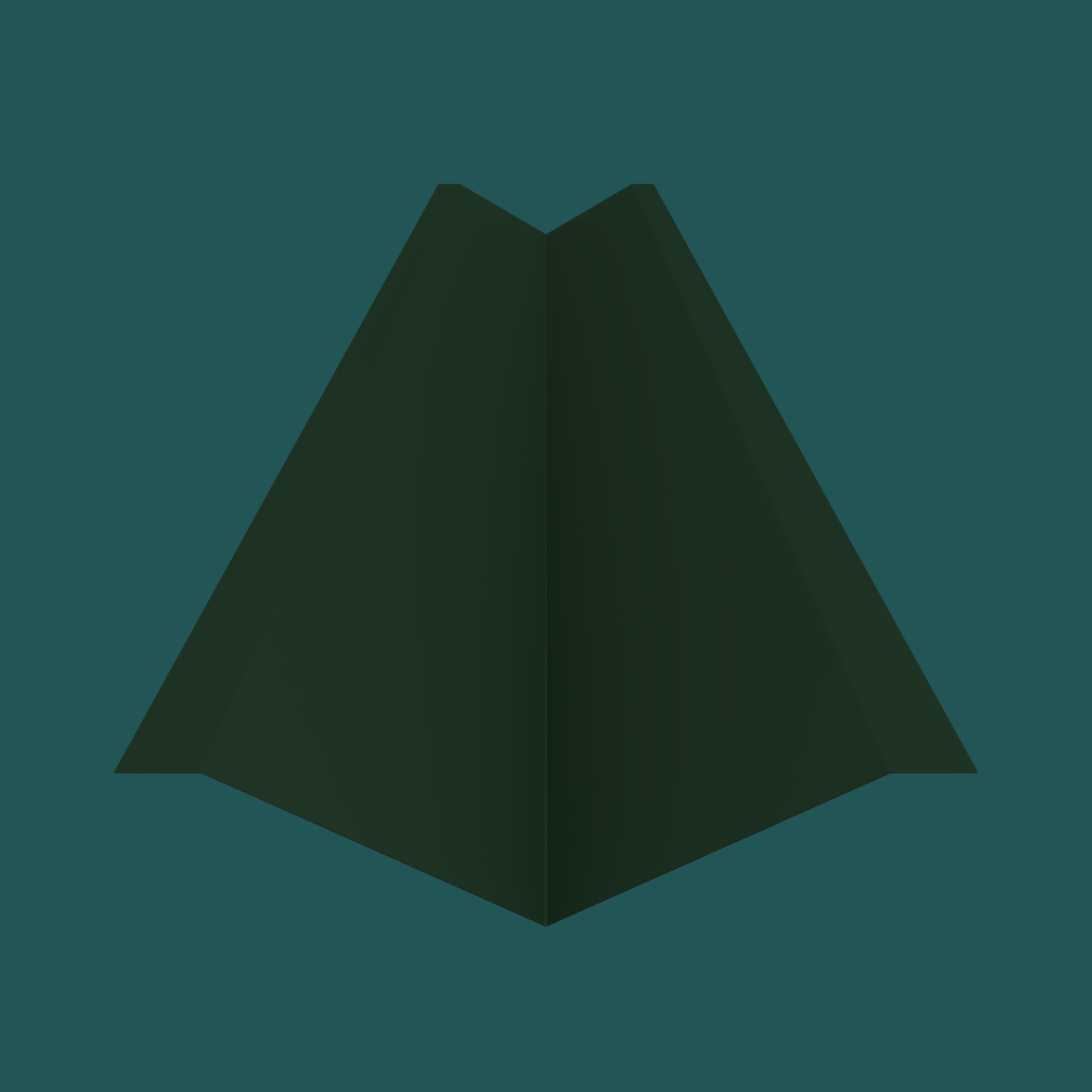 487mm Valley 28G Dark Green Smooth