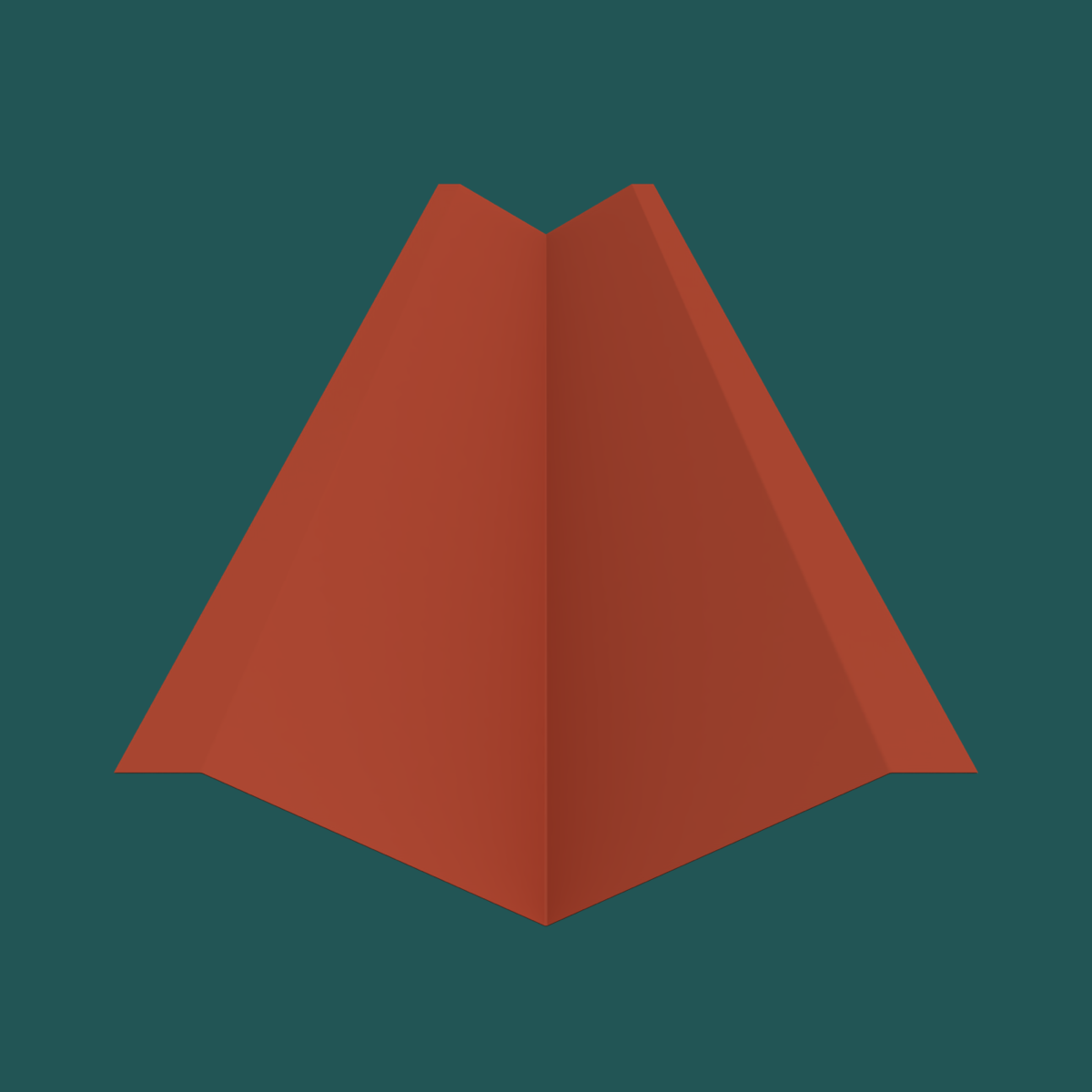 487mm Valley 28G Tile Red Smooth