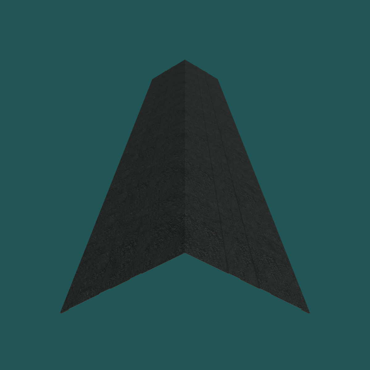 487mm Ridge 28G Charcoal Textured