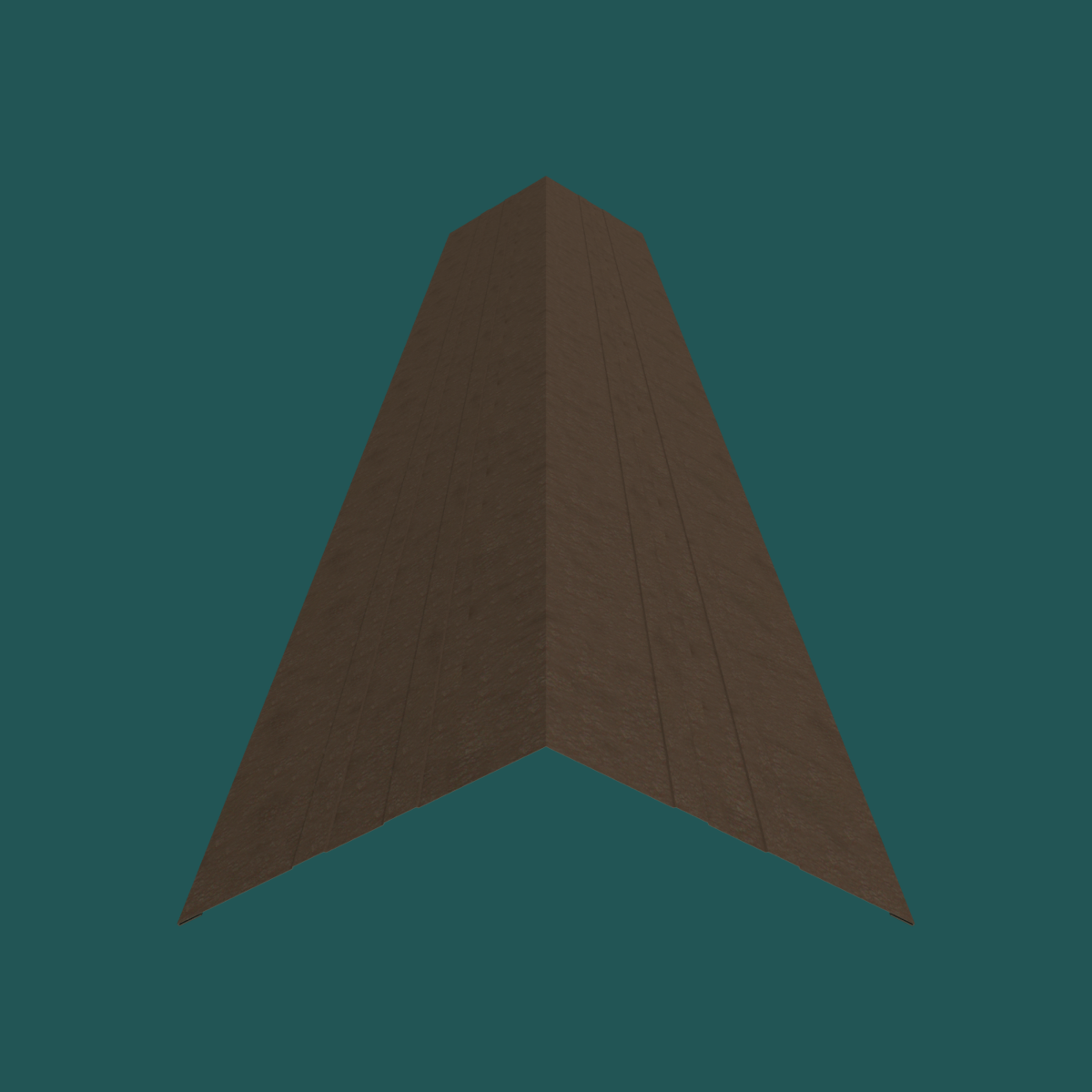 487mm Ridge 28G Chocolate Textured