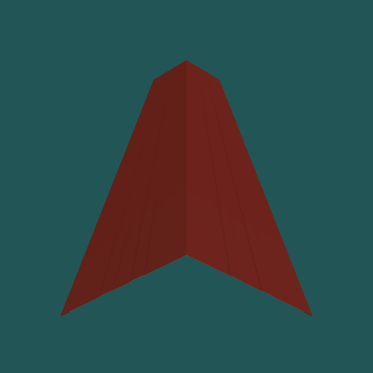 487mm Ridge 28G Maroon Smooth