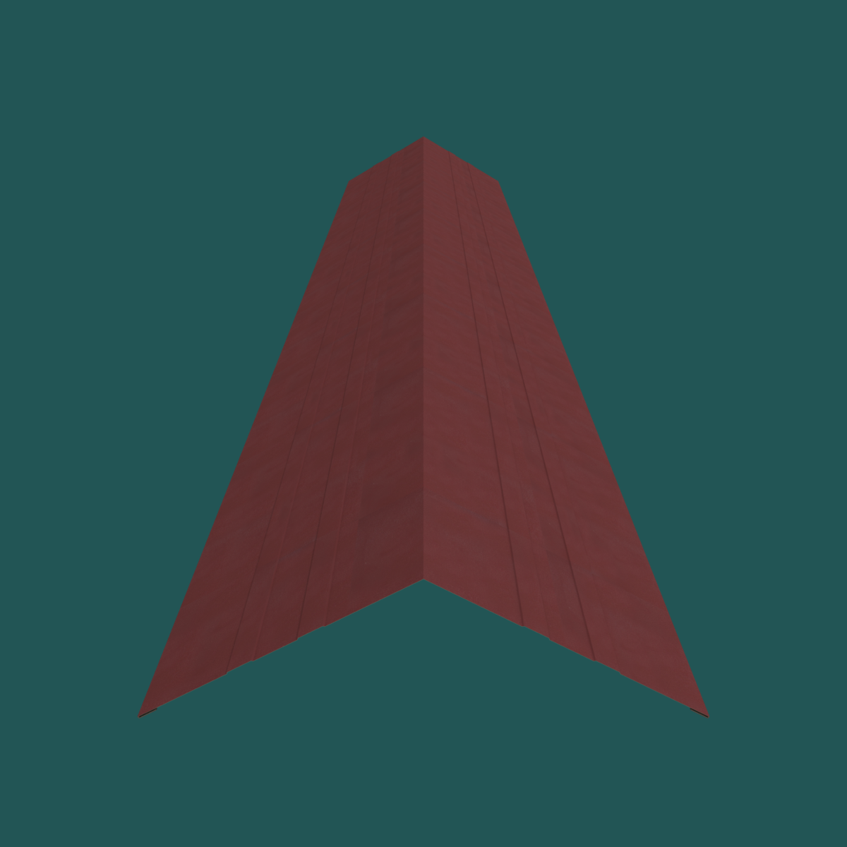 487mm Ridge 28G Textured Maroon