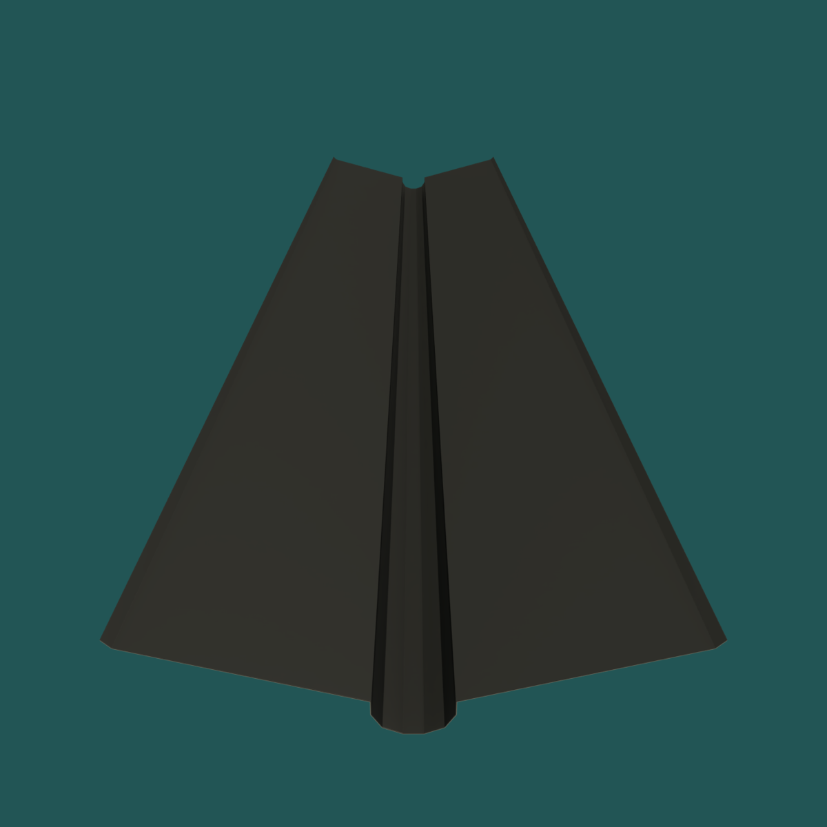 380mm Valley 28G Charcoal Smooth