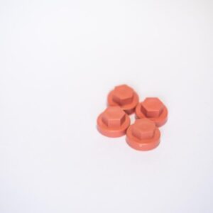 FIXTITE - Tile Red Hex Cap (100pcs/Box)